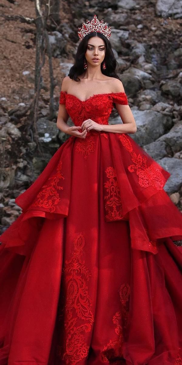 12 Amazing Blood Red Wedding Dresses | Wedding Dresses Guide -   18 dress Red wedding ideas