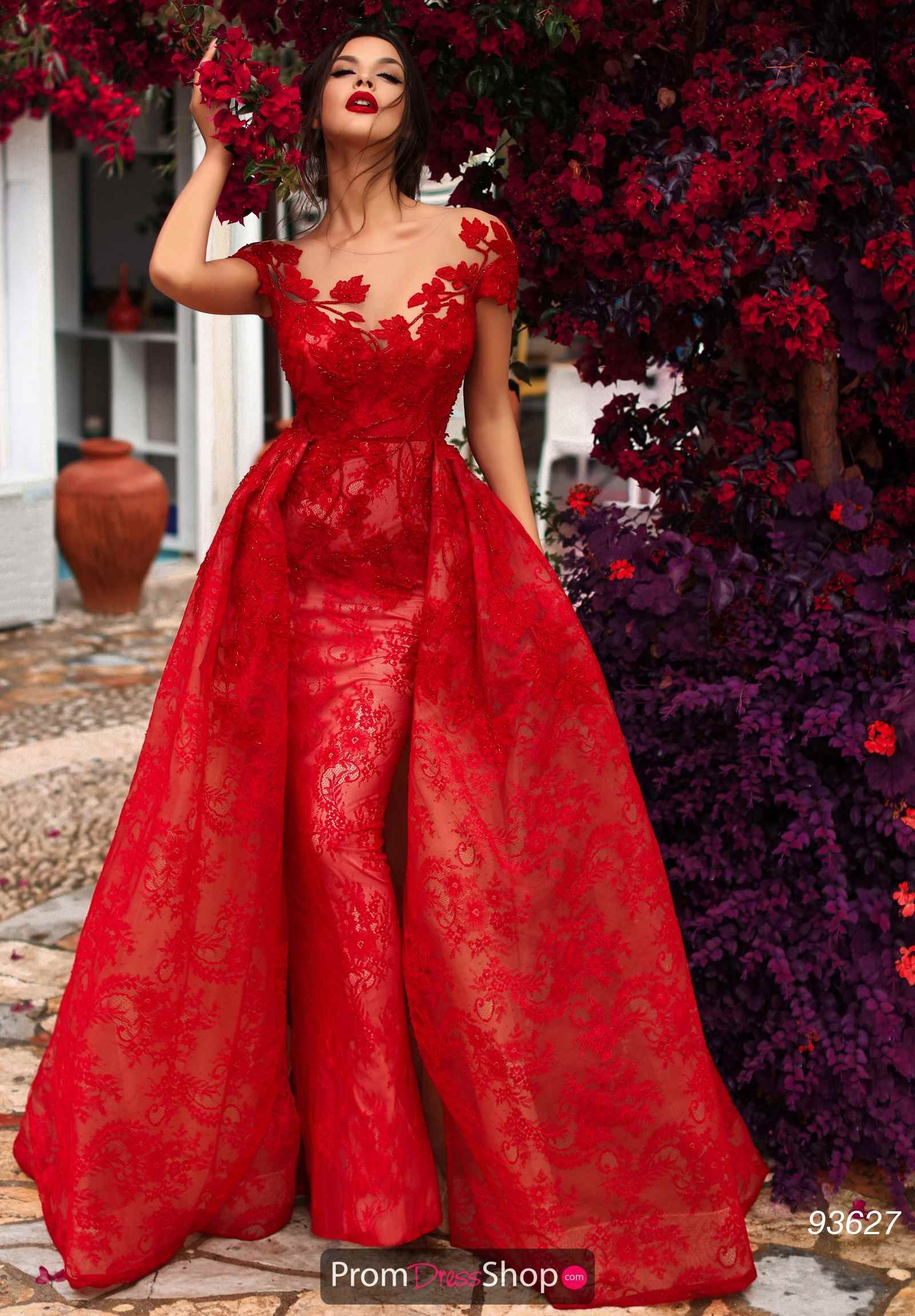 Tarik Ediz Dress 93627 | PromDressShop.com -   18 dress Red wedding ideas