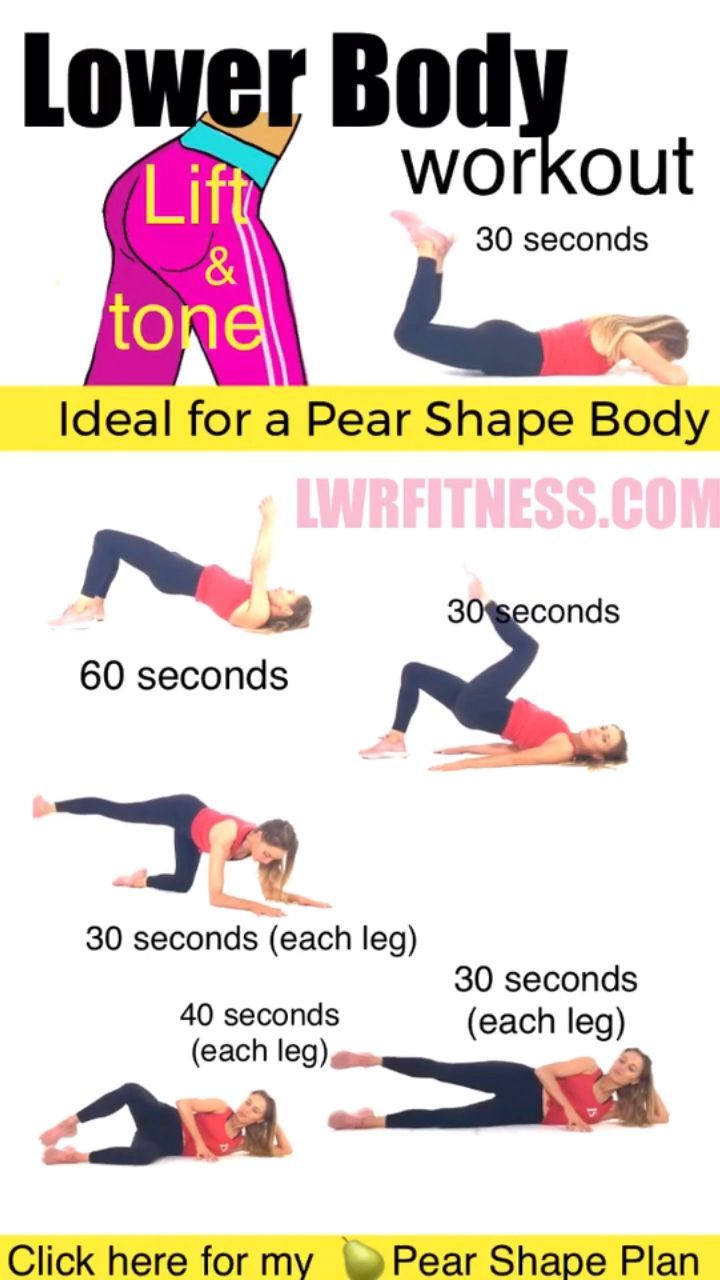 LOWER BODY WORKOUT AT HOME - IDEAL FOR  PEAR SHAPE BODY -   18 fitness Women shape ideas