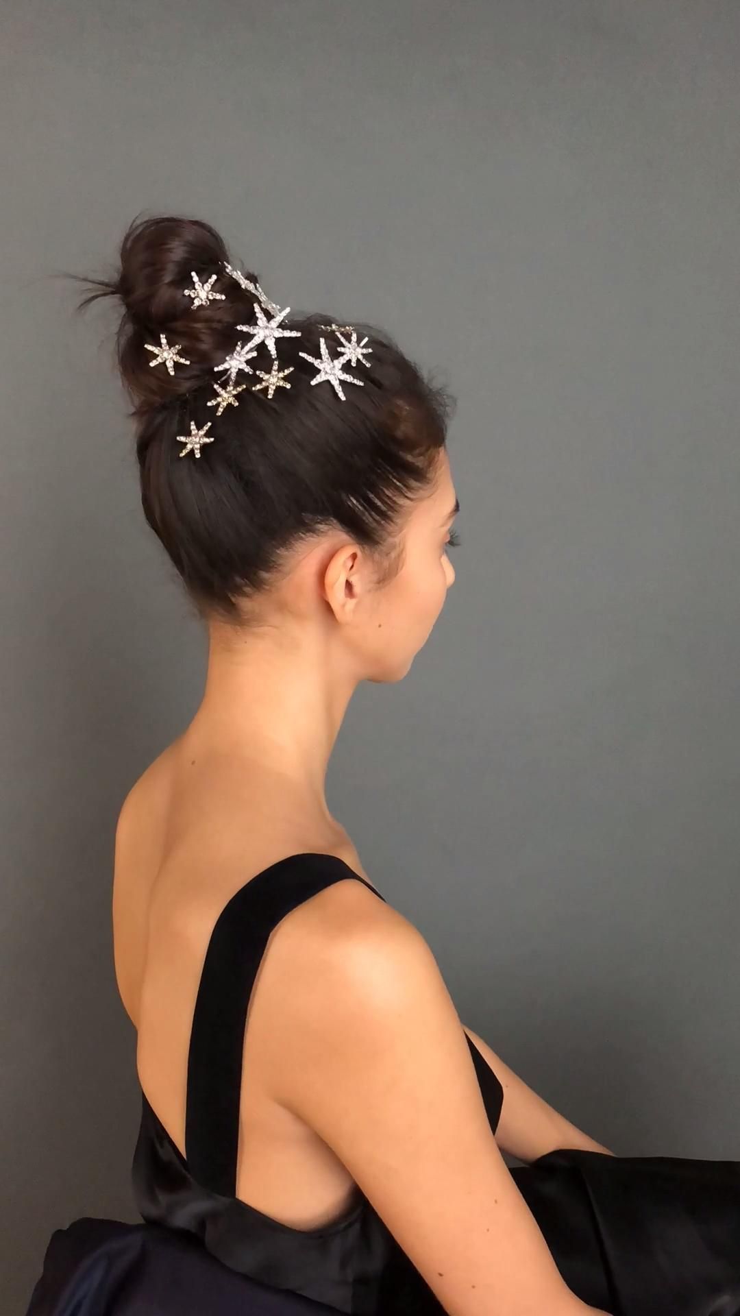 DIY hair: starry high bun -   18 hairstyles Casual french twists ideas