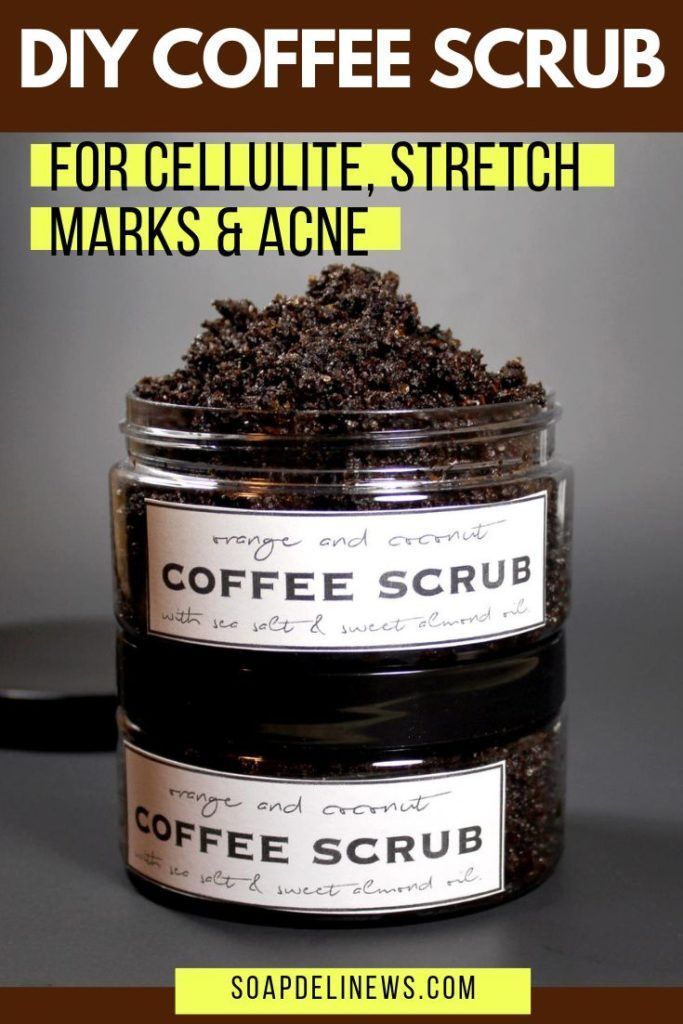 DIY Coffee Scrub Recipe for Cellulite, Stretch Marks, Anti-Aging Skin Care -   18 skin care Face coffee scrub ideas