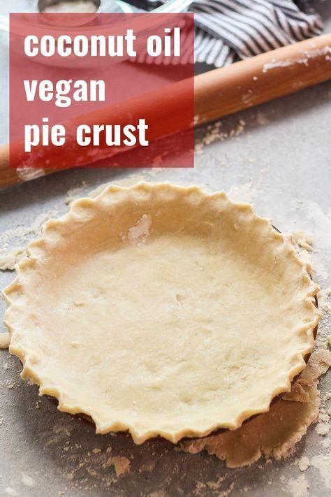 Vegan Pie Crust (Made with Coconut Oil!) - Connoisseurus Veg -   19 cake Apple coconut oil ideas