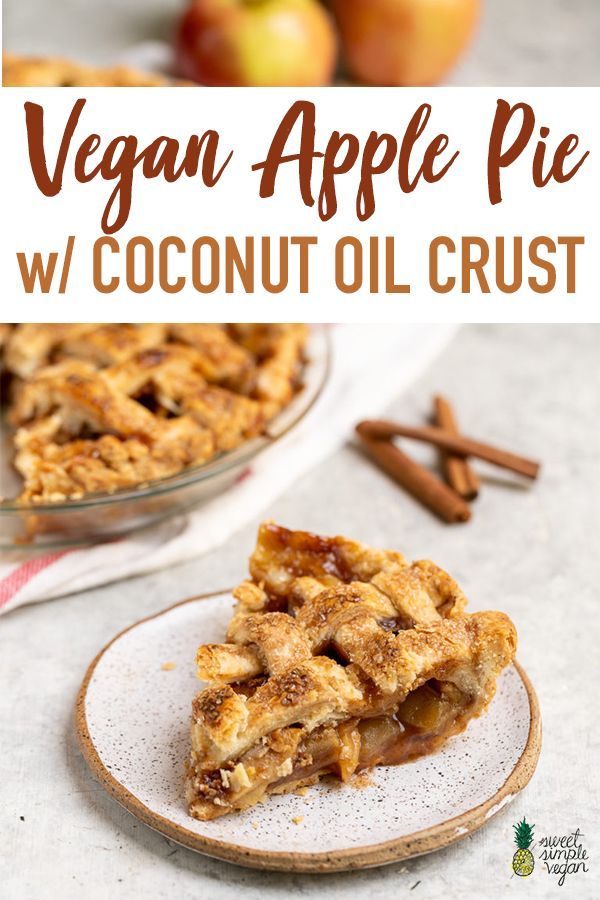 Vegan Apple Pie with Coconut Oil Crust -   19 cake Apple coconut oil ideas