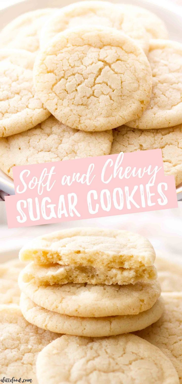 Chewy Sugar Cookies -   19 desserts Easy recipes ideas