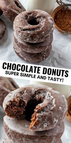 Chocolate Donuts - Bakerish -   19 desserts Easy recipes ideas