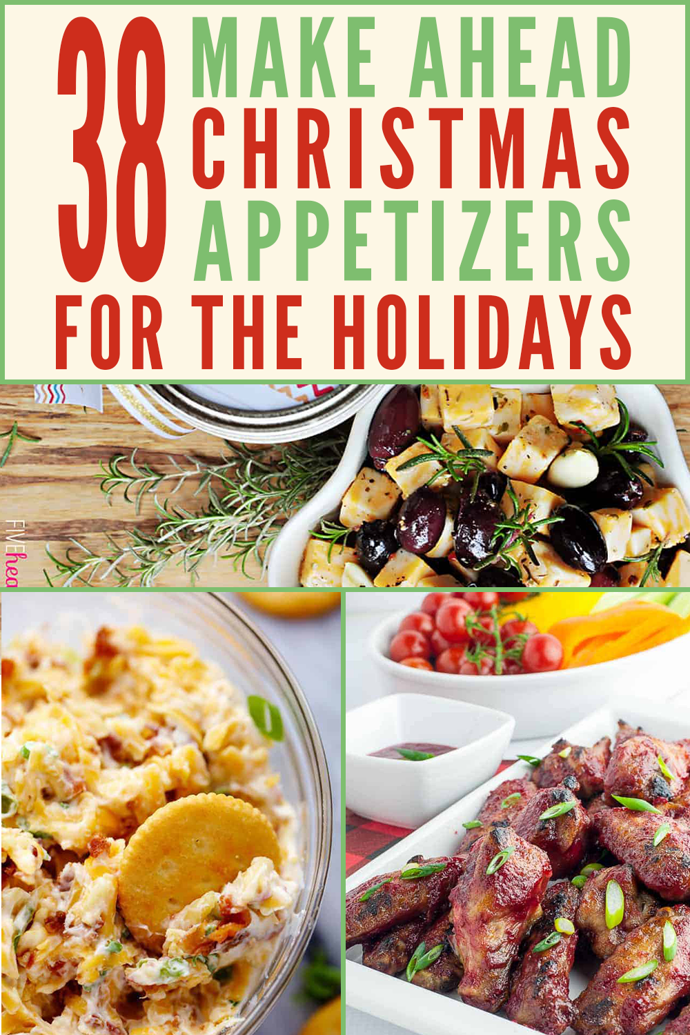37 Delicious and Easy Make-Ahead Christmas Appetizers | Edit + Nest -   19 easy holiday Recipes ideas