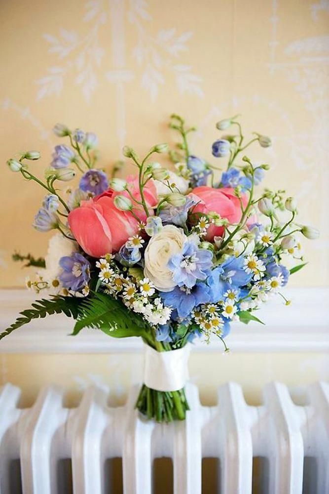 39 Fresh Spring Wedding Bouquets | Wedding Forward -   19 wedding Blue bouquet ideas