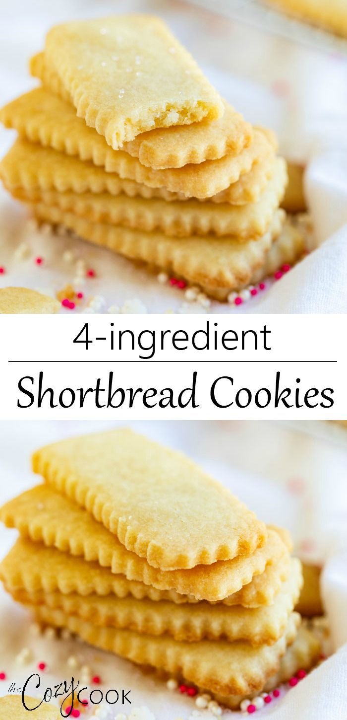 Shortbread Cookies -   21 desserts Holiday 4 ingredients ideas