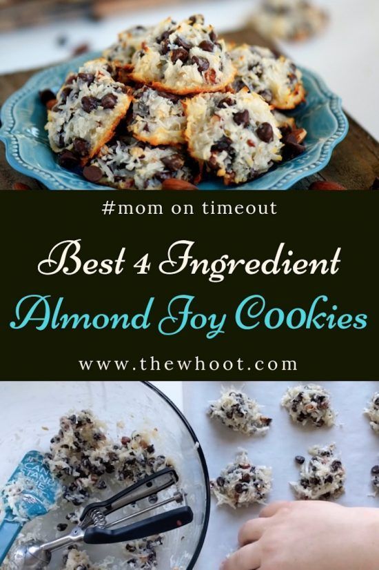The Best Almond Joy Cookies Four Ingredients Video| The WHOot -   21 desserts Holiday 4 ingredients ideas