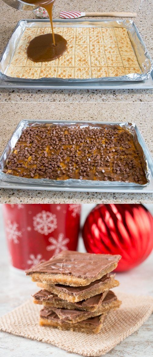 Best Ever Christmas Crack {Just 4 Ingredients!} - Little Sweet Baker -   21 desserts Holiday 4 ingredients ideas