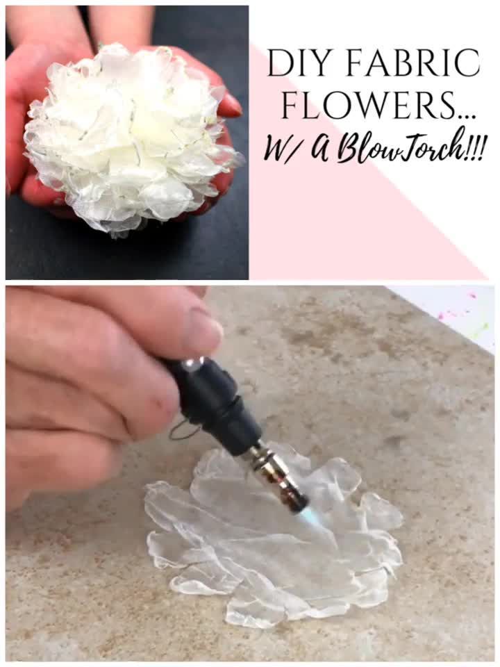 How To Make Easy DIY Fabric Flowers -   22 simple fabric crafts Videos ideas