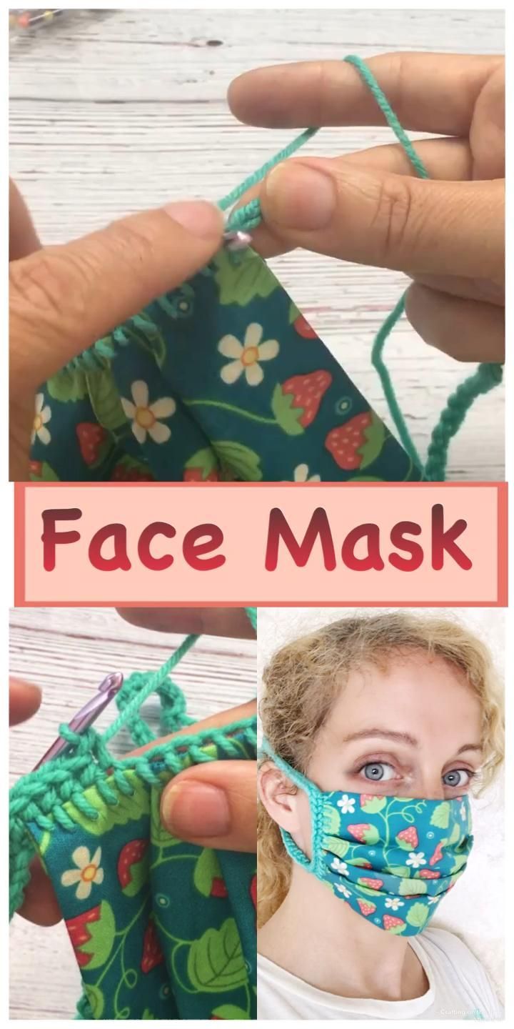Face Mask DIY No Sew Fabric Crochet Pattern - Crafting on the Fly -   23 fabric crafts Videos tutorials ideas
