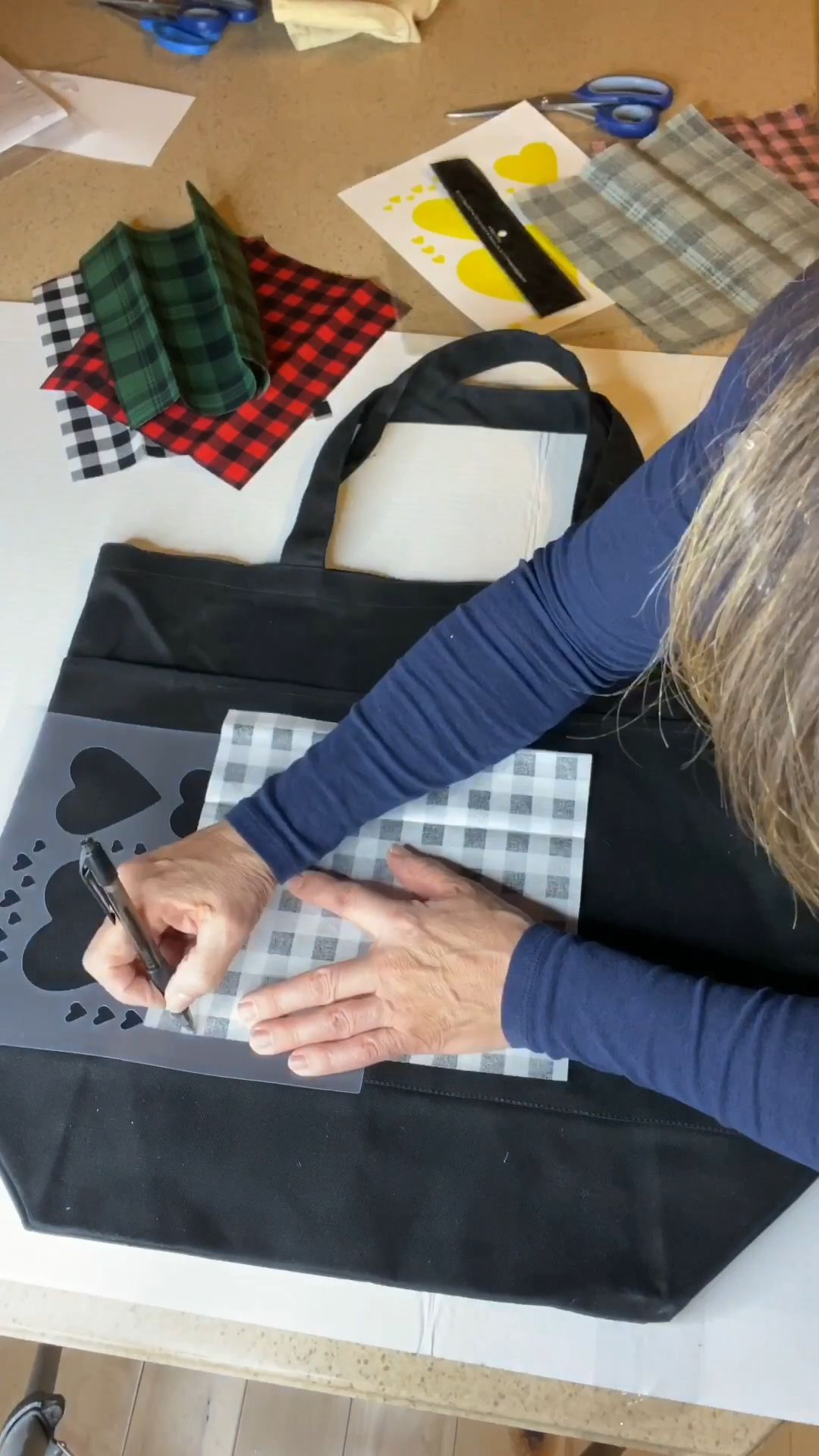 DIY Canvas Bag, Buffalo Plaid -   23 fabric crafts Videos tutorials ideas