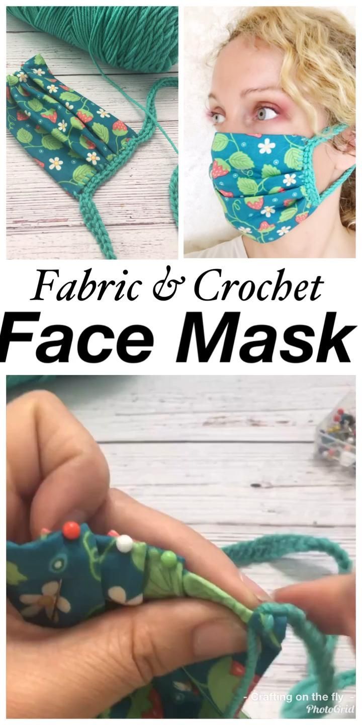 Face Mask DIY No Sew Fabric Crochet Pattern - Crafting on the Fly -   23 fabric crafts Videos tutorials ideas