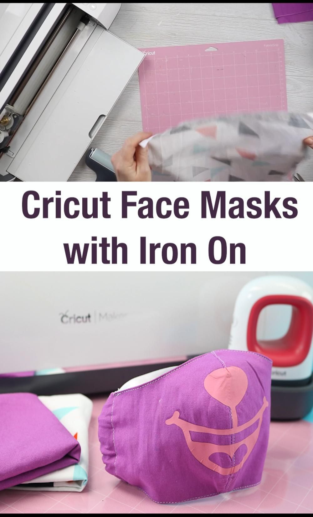 Cricut Face Masks with Iron-on -   23 fabric crafts Videos tutorials ideas