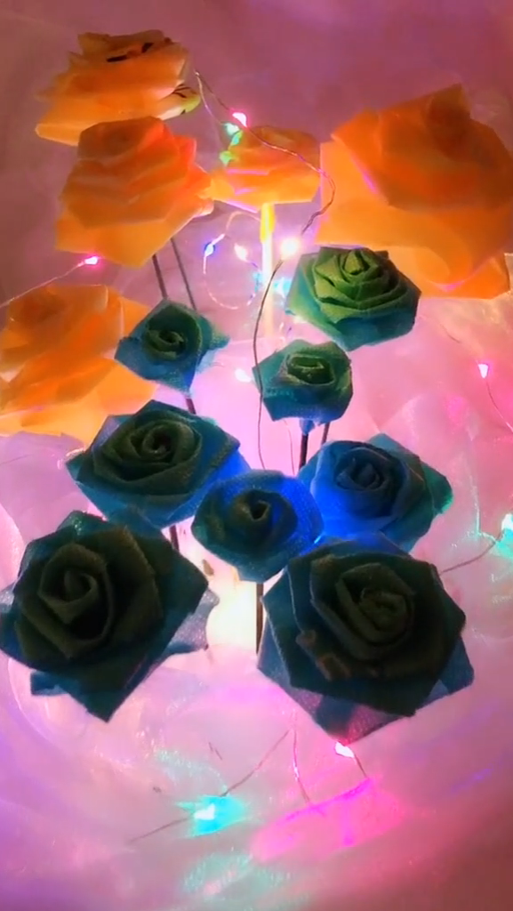 Handmade fake rose bouquet video tutorial -   23 fabric crafts Videos tutorials ideas