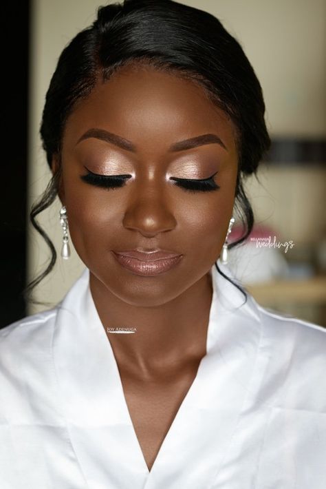 Bridal makeup natural dark skin black women eyes 52 super ideas -   9 makeup Wedding black ideas