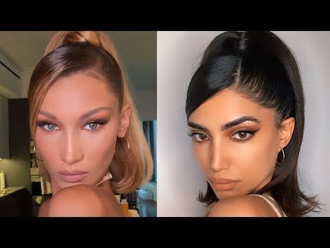 BELLA HADID INSPIRED HIGH PONY SIDE PART *TRENDY* -   11 hairstyles ponytails high pony ideas