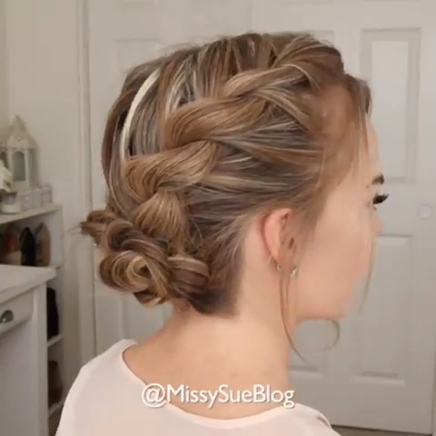 SUPER EASY BRAIDED HAIRSTYLE -   12 homecoming hairstyles Updo ideas