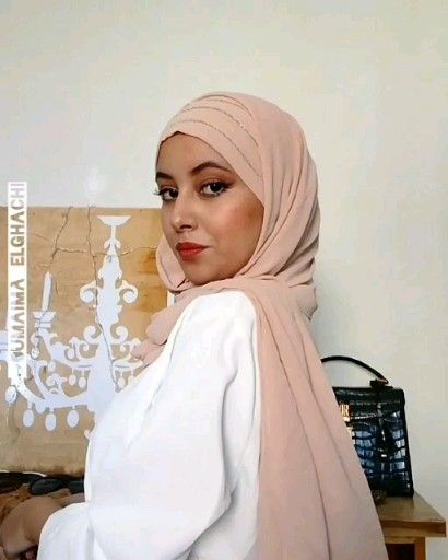 Hijab ? enfiler All mousseline silver  qalamdress.com -   13 dress Hijab silver ideas