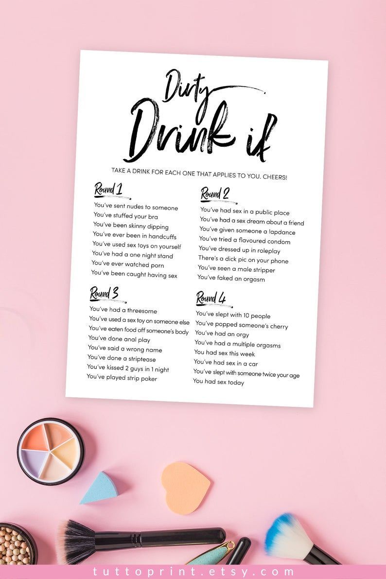 Naughty Drink If Bridal Shower Game -   14 makeup Party games ideas