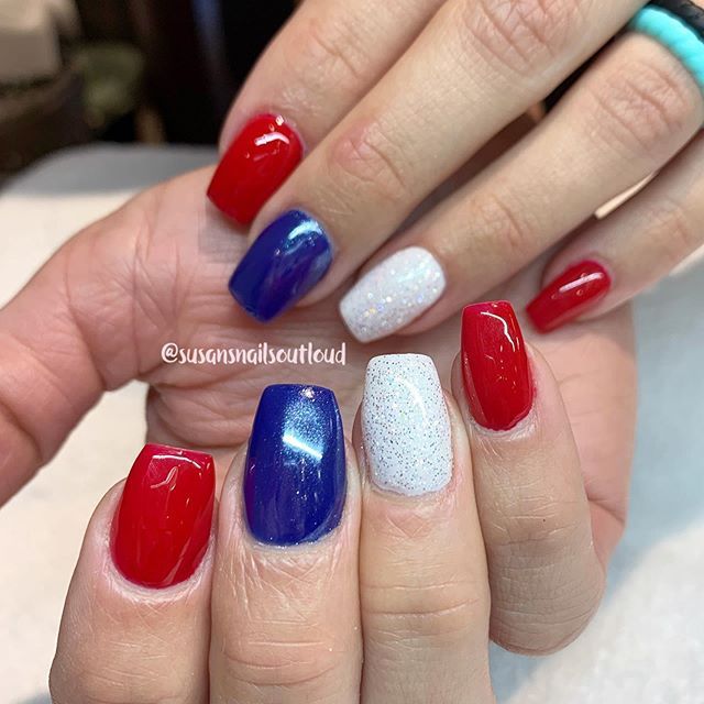 14 red white and blue nails ideas