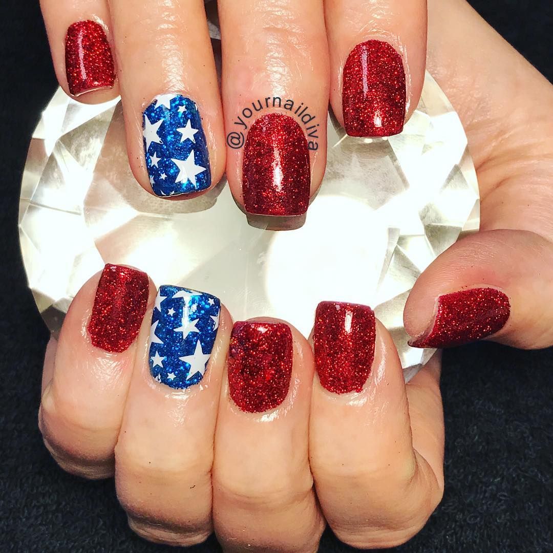 Nails by Jennie on Instagram: “Memorial Day” -   14 red white and blue nails ideas