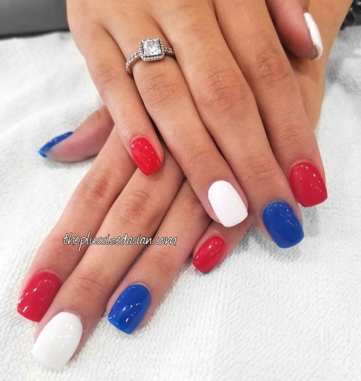Pin on Fourth of July вљ“пёЏ -   14 red white and blue nails ideas