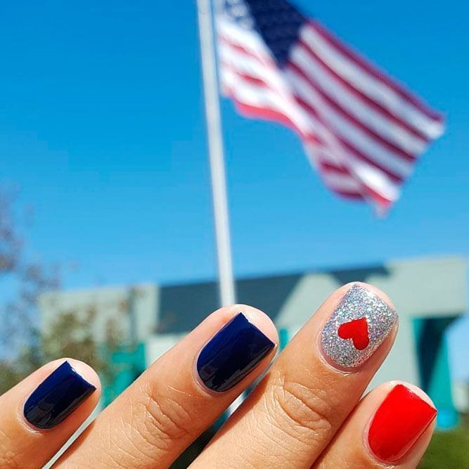 Best 4th of July Nails Art Ideas -   14 red white and blue nails ideas
