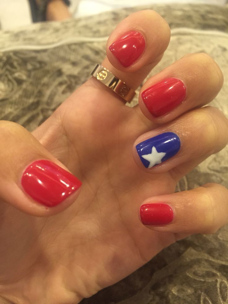 color nail -   14 red white and blue nails ideas