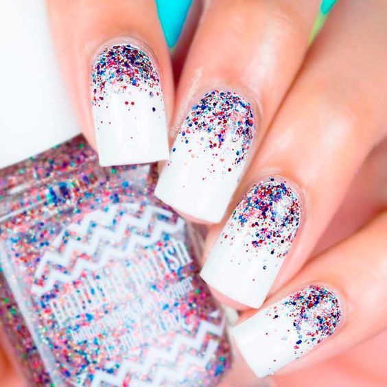 Fourth of July Nail Art -   14 red white and blue nails ideas