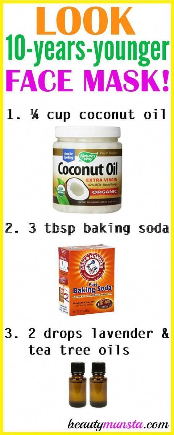 Coconut Oil and Baking Soda for Wrinkles - beautymunsta - free natural beauty hacks and more! -   14 skin care For Wrinkles cream ideas