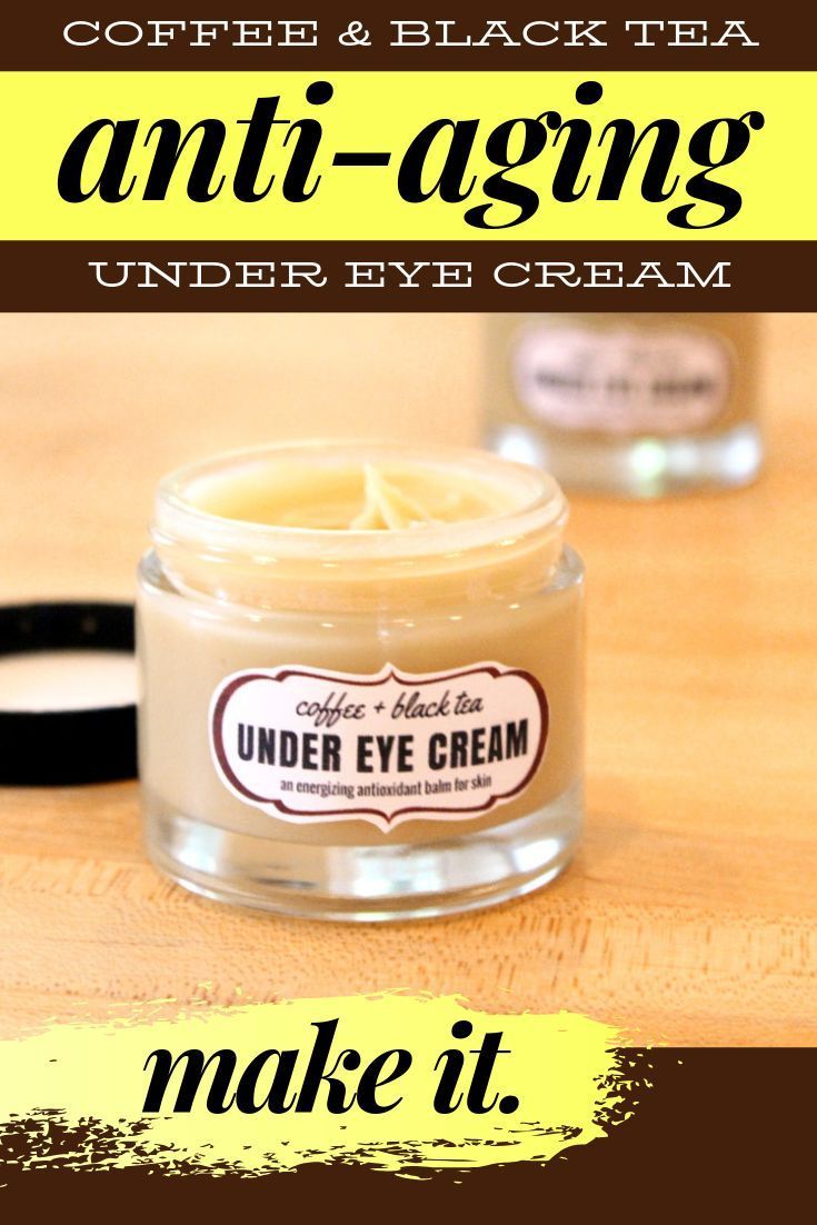 Coffee + Black Tea Under Eye Cream Recipe - Soap Deli News -   14 skin care For Wrinkles cream ideas