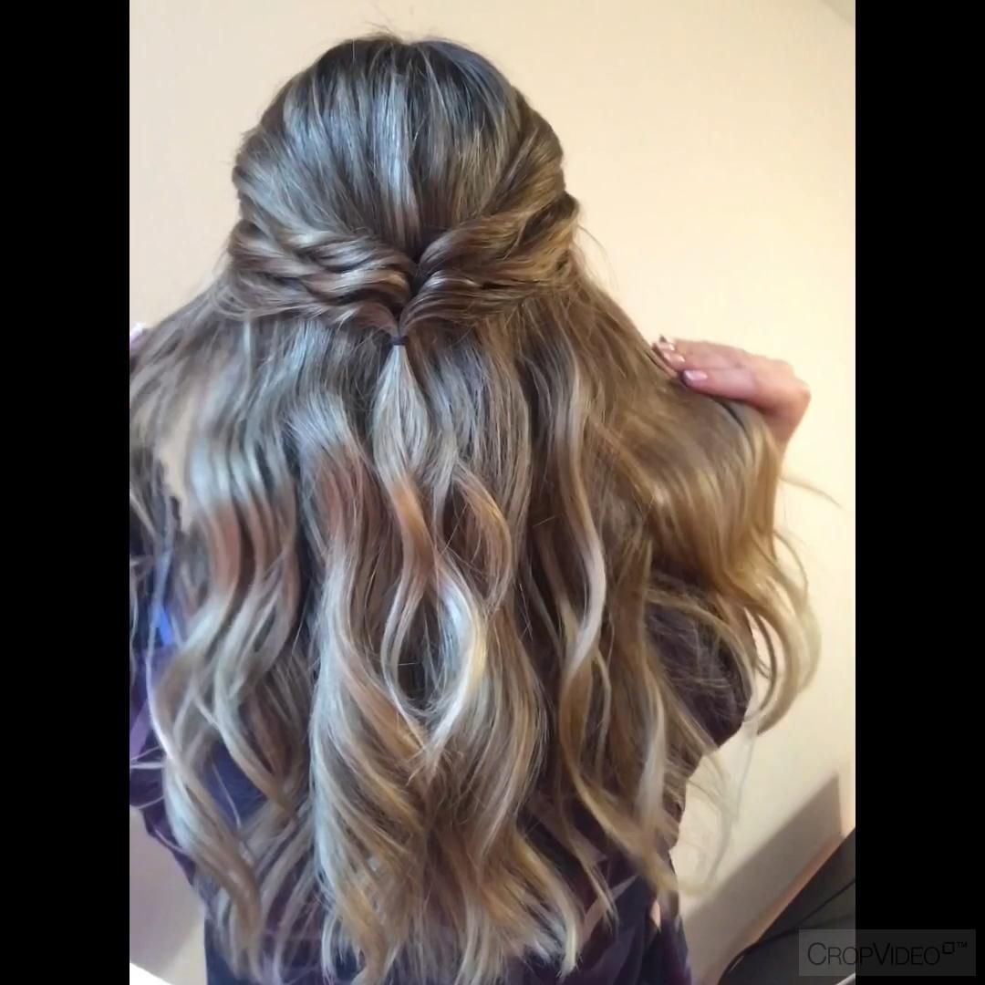 3 Easy Half Updos for Long Hair -   15 hairstyles Prom half up ideas