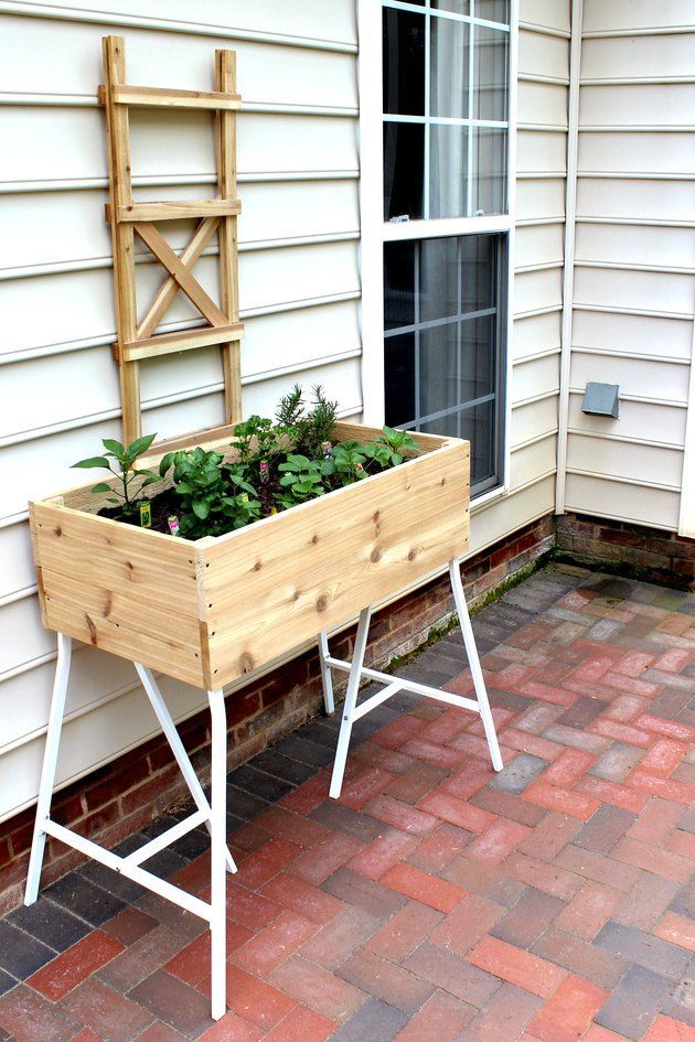 How to Build a Standing Planter Box for a Patio | eHow.com -   16 garden design Patio planter boxes ideas