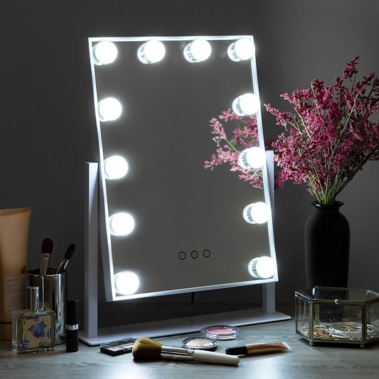 Hollywood Makeup Vanity Mirror w/ Smart Touch, Adjustable Color Temp, 12 LED -   16 makeup For Teens mirror ideas
