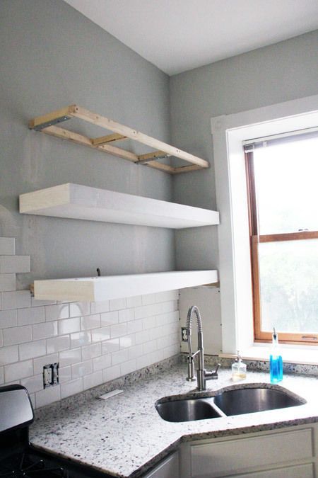 Bigger, Stronger, Kitchen Floating Shelves -   16 room decor Shelves tutorials ideas
