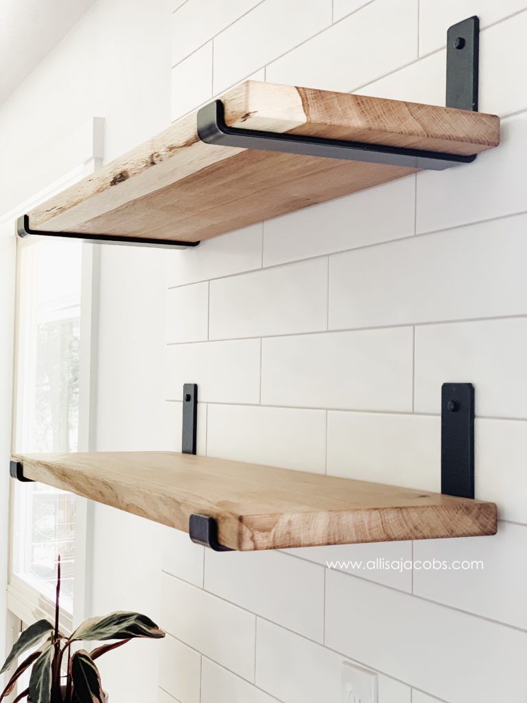 How to Make Open Shelving - A DIY Wood Shelf Tutorial - allisa jacobs -   16 room decor Shelves tutorials ideas