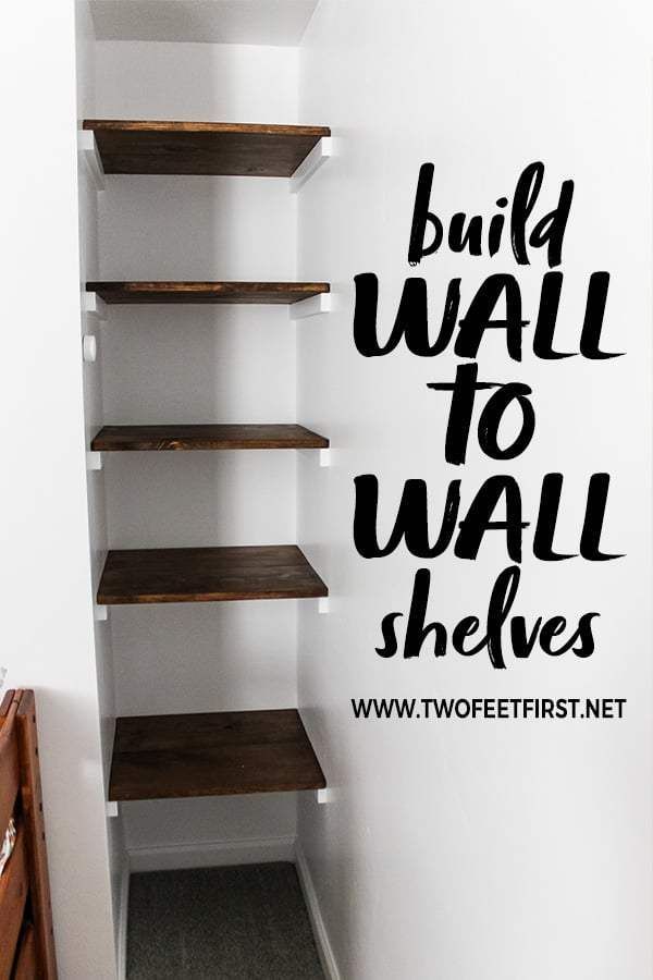 Build a simple wall to wall shelves -   16 room decor Shelves tutorials ideas