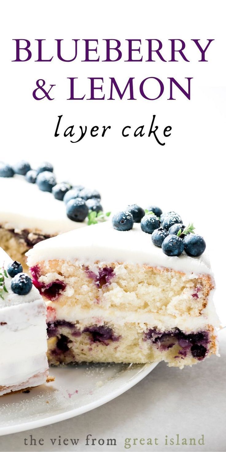 Blueberry Lemon Layer Cake -   17 cake Blueberry lemon ideas
