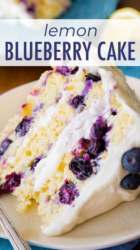 Lemon Blueberry Layer Cake | Sally's Baking Addiction -   17 cake Blueberry lemon ideas