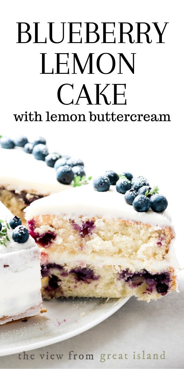 Blueberry Lemon Layer Cake | The View from Great Island -   17 cake Blueberry lemon ideas