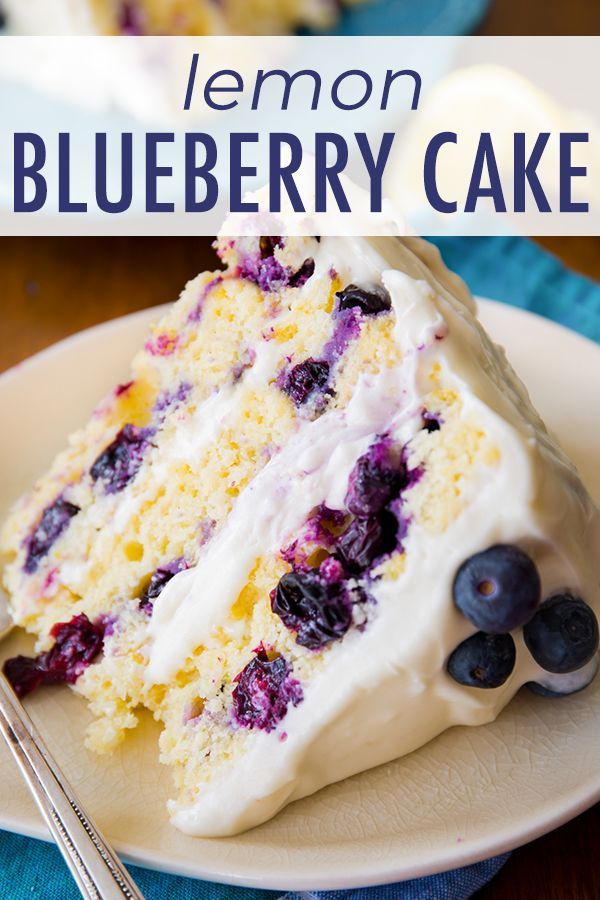 Lemon Blueberry Layer Cake | Sally's Baking Addiction -   17 cake Blueberry lemon ideas
