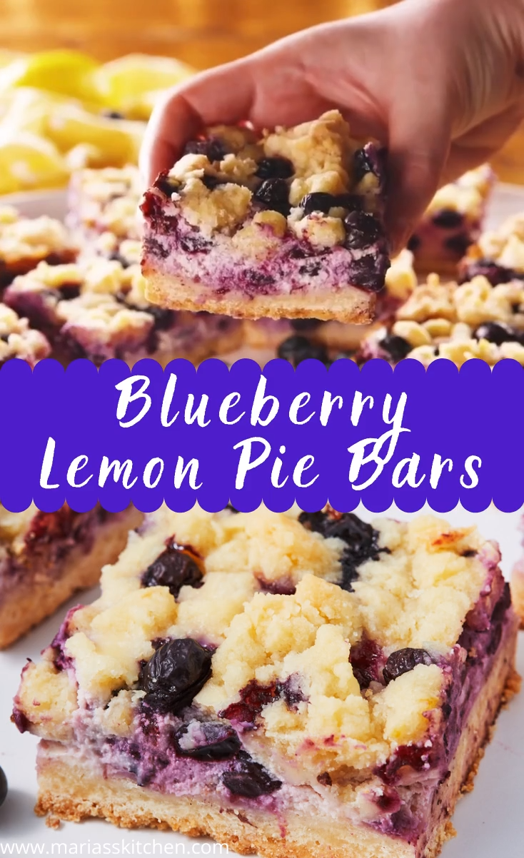Easy Blueberry Lemon Pie Bars -   17 cake Blueberry lemon ideas