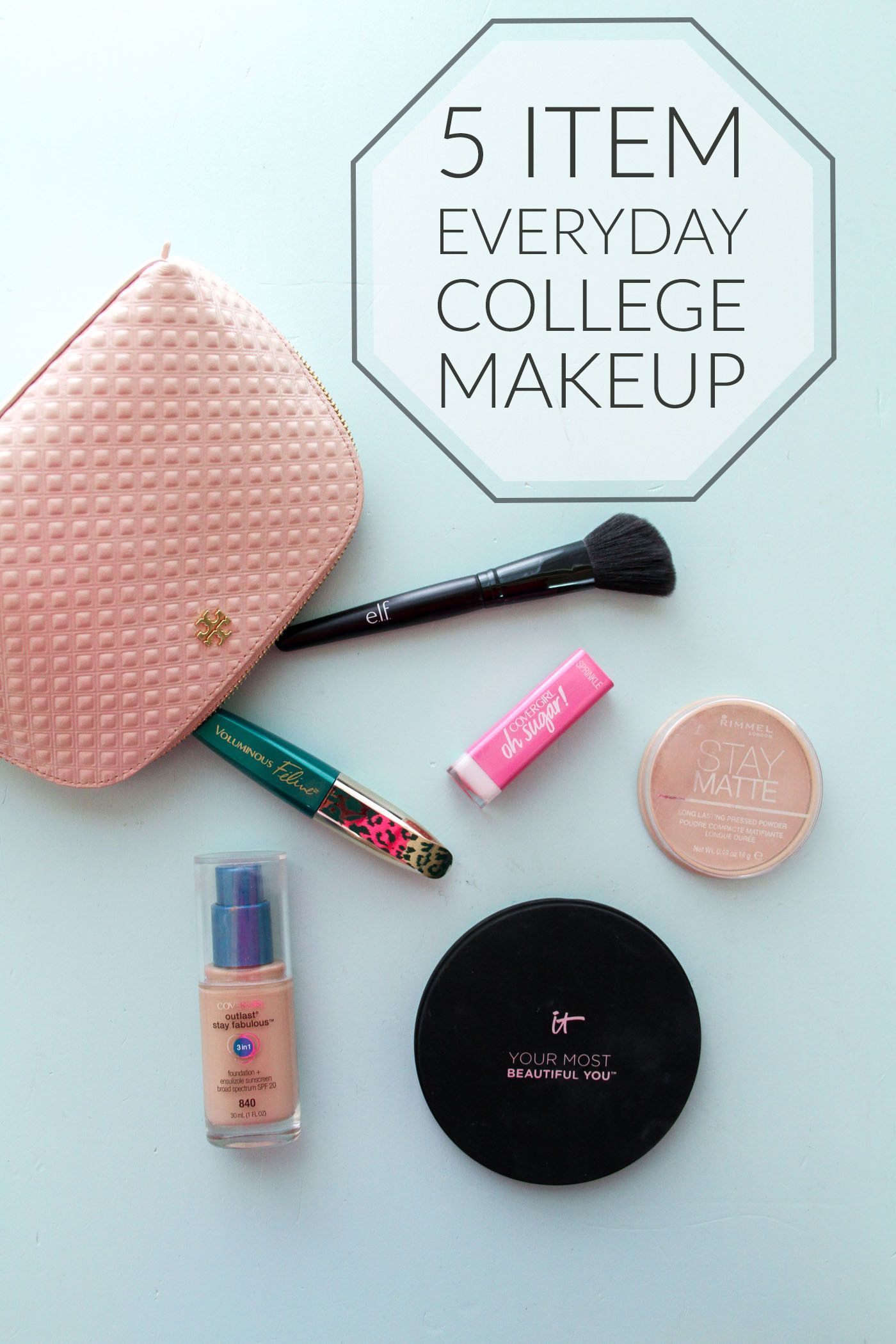 Easy Everyday College Makeup With Only 5 Items -   17 college makeup Everyday ideas