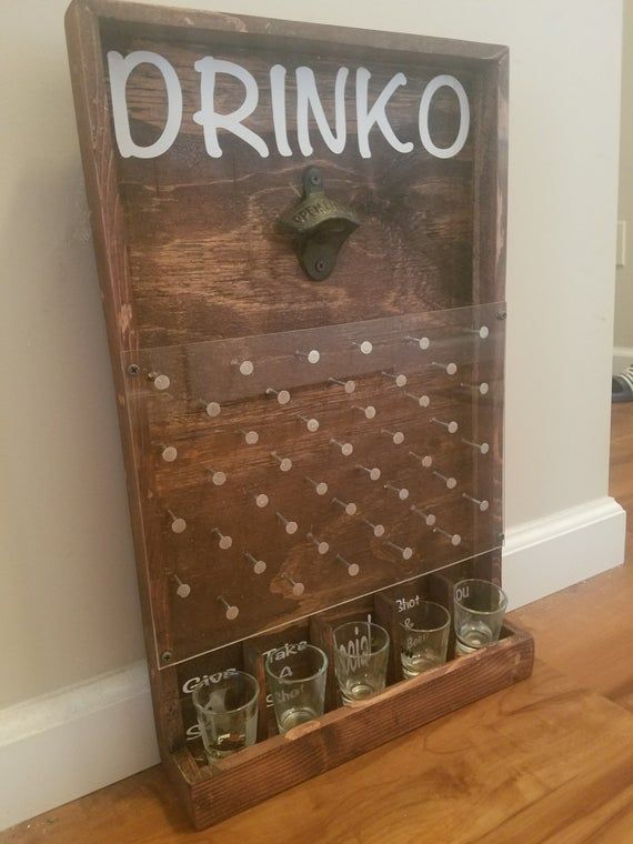 Drinko Plinko Bottle Opener Game -   17 diy projects For Guys home decor ideas