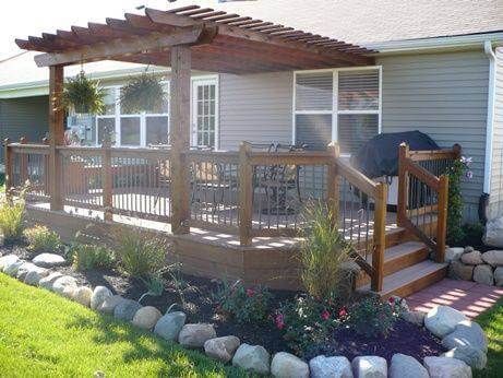 100 Great Manufactured Home Porch Designs + How To Build Your Own -   17 garden design House porches ideas