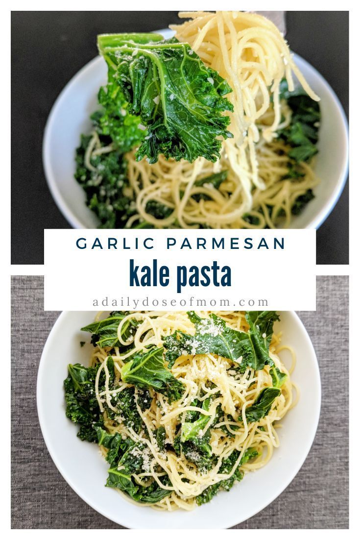 Garlic Parmesan Kale Pasta -   17 healthy recipes Pasta parmesan ideas