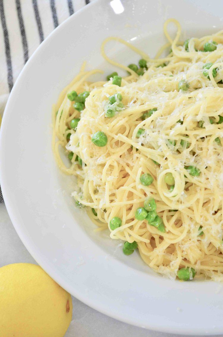 Lemony Parmesan and Pea Pasta  — From Scratch with Maria Provenzano -   17 healthy recipes Pasta parmesan ideas