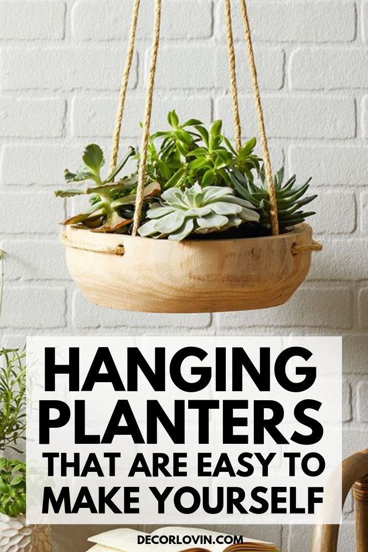 DIY Hanging Planter Ideas For Your Houseplants -   17 planting creative ideas